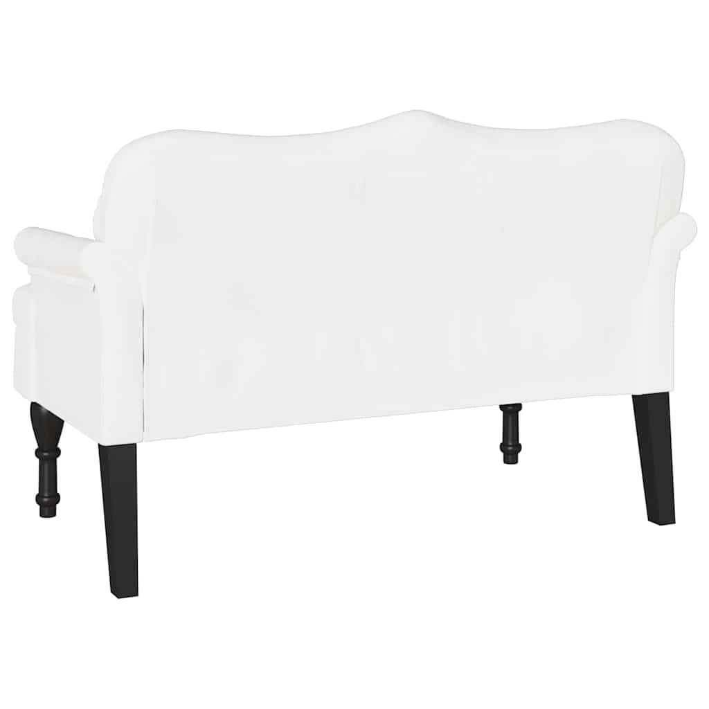 Chesterfield Bank Creme 120,5 x 65 x 75 cm Kunstleder