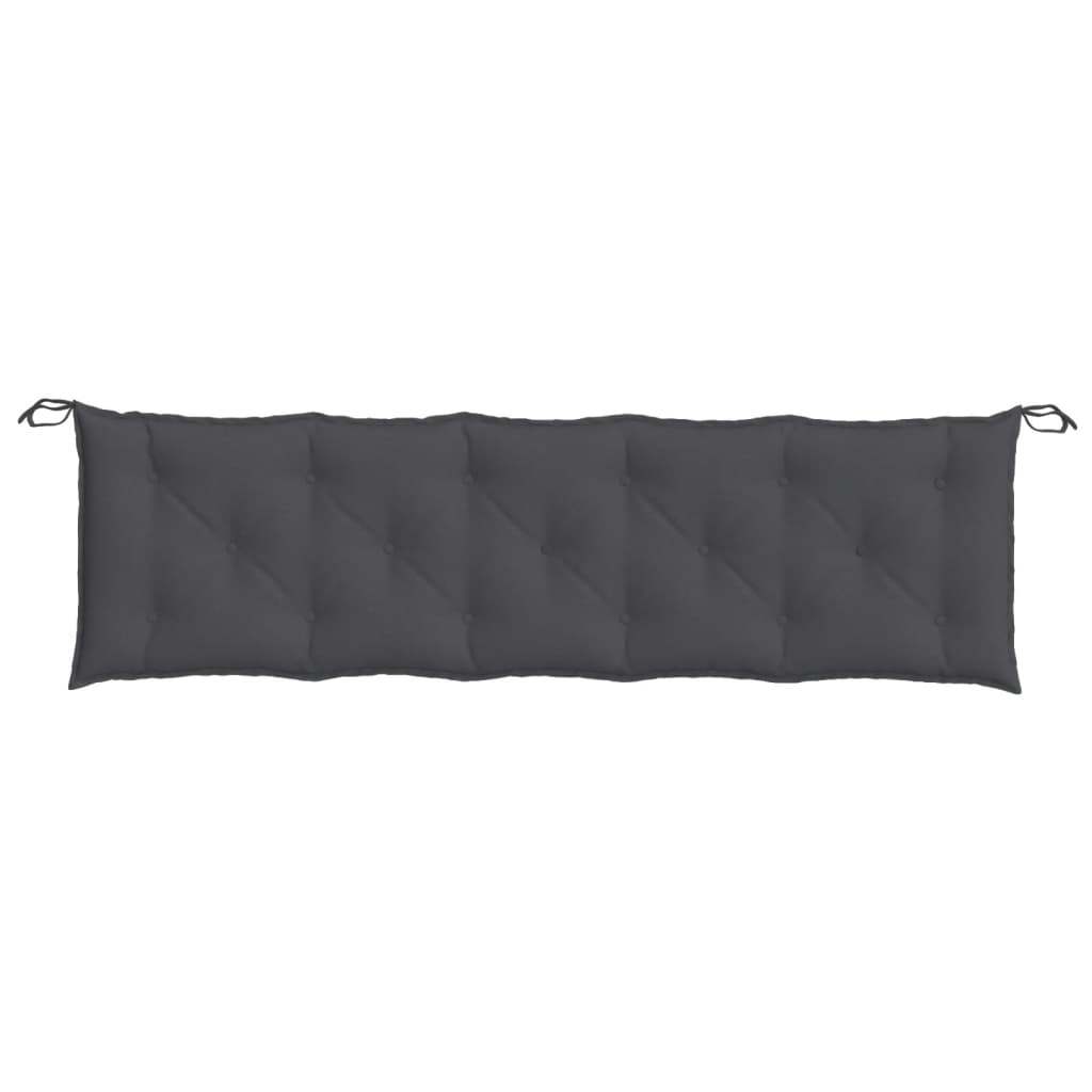 Gartenbank-Auflage Melange Anthrazit 100x50x7 cm Stoff