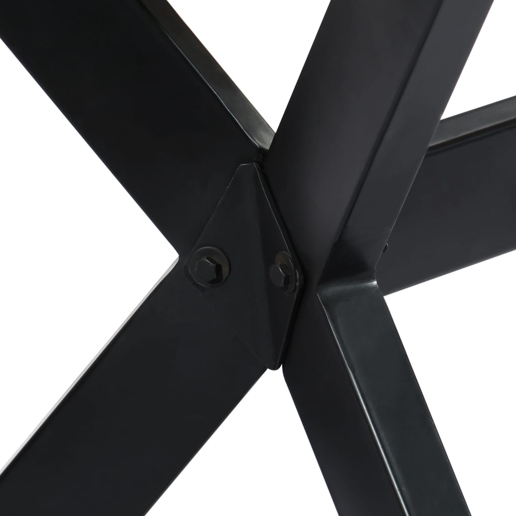 Esstisch Massivholz Mango und Stahlgestell 180 cm