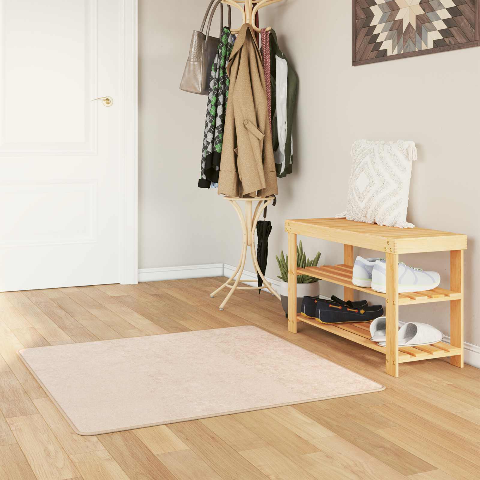 Teppich Waschbar Mehrfarbig 160x230 cm