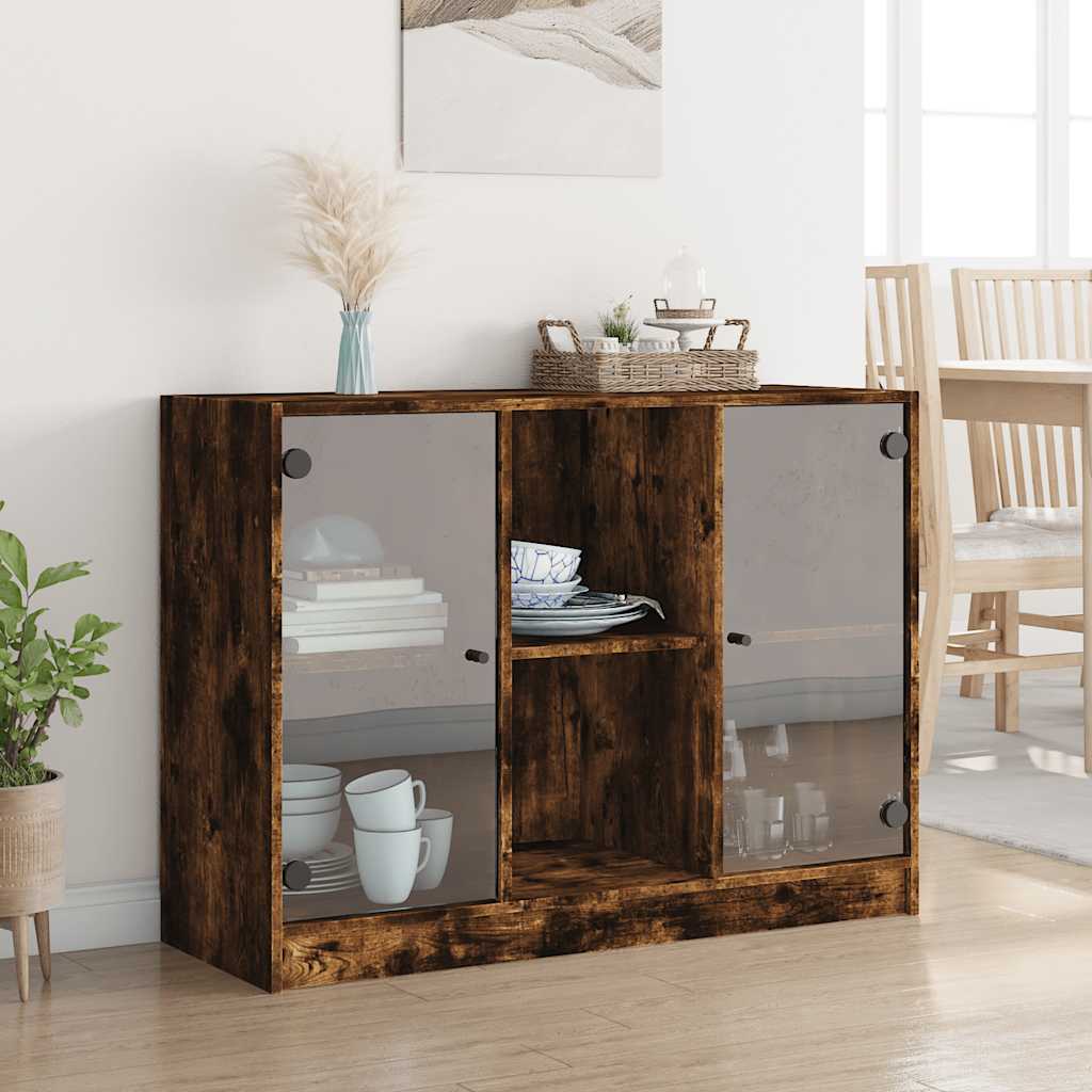 Bücherschrank mit Türen Weiß 204x37x75 cm Holzwerkstoff