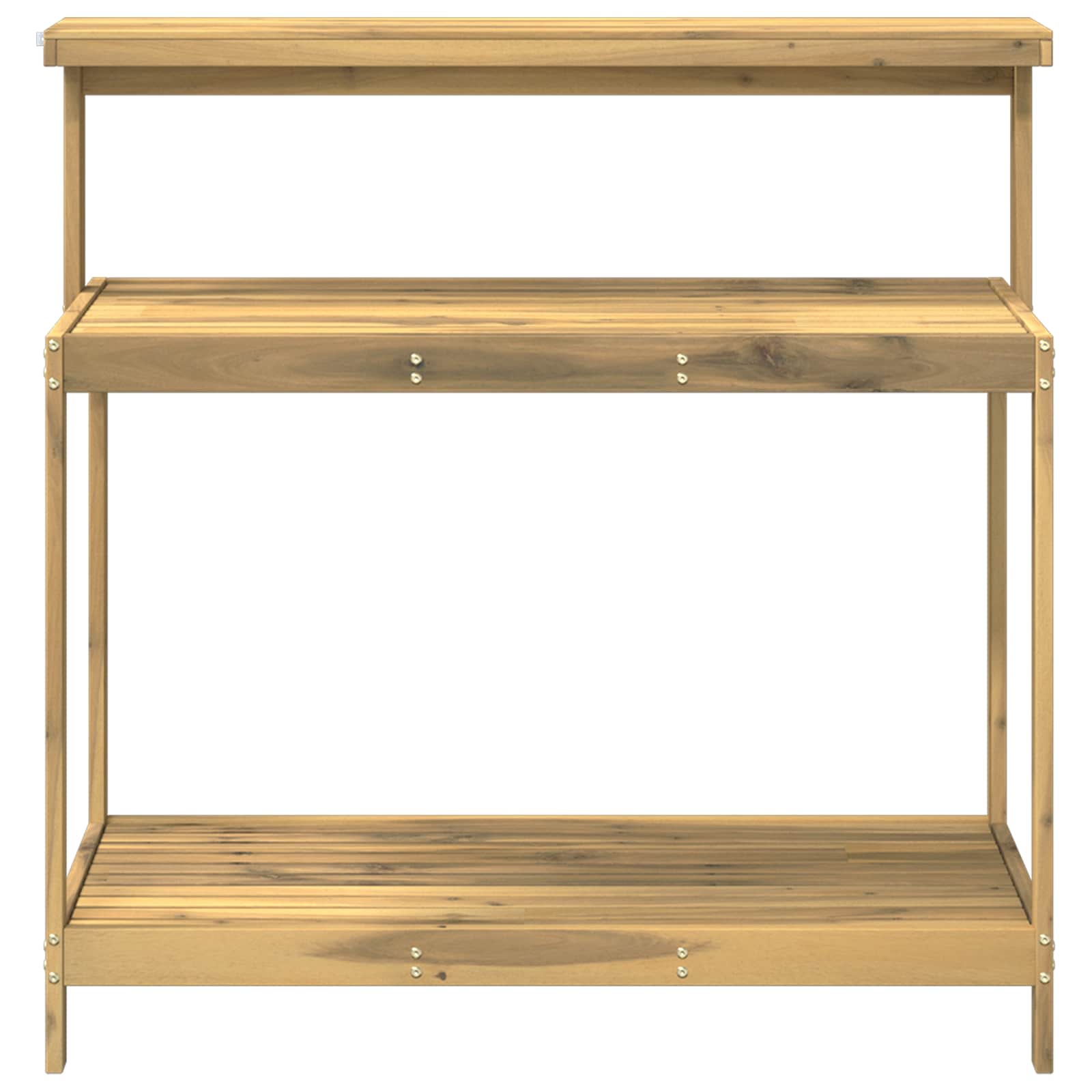 Outdoor Umtopfbank 56,5 x 48,5 x 107 cm Massivholz Akazie Natur