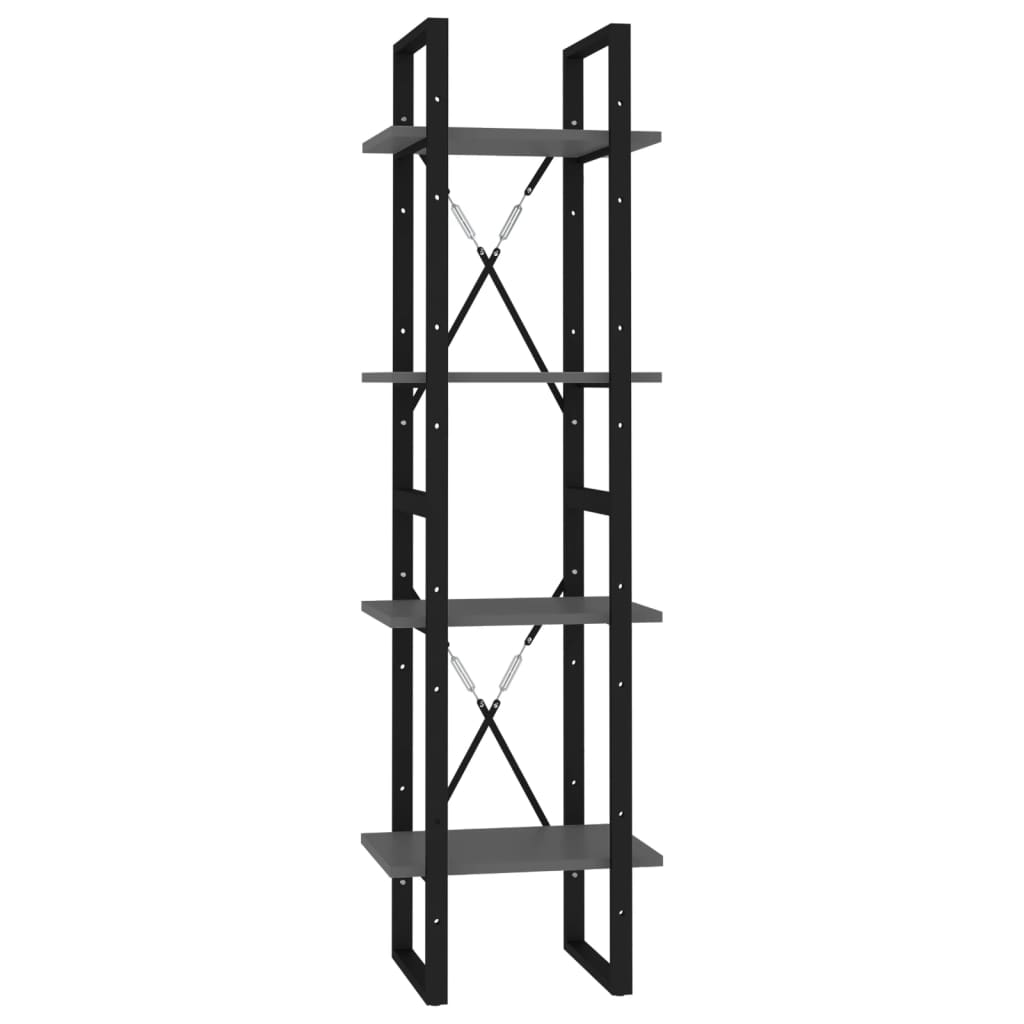 Bücherregal 2 Fächer Weiß 40x30x70 cm Holzwerkstoff