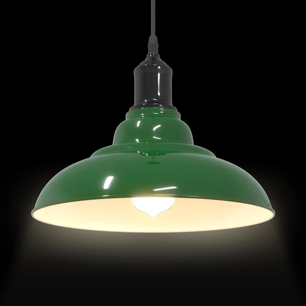 Pendelleuchte Höhenverstellbar E27 Schwarz Glänzend Ø 31 cm