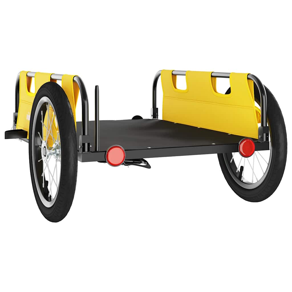 Fahrradanhänger Orange Oxford-Gewebe und Eisen