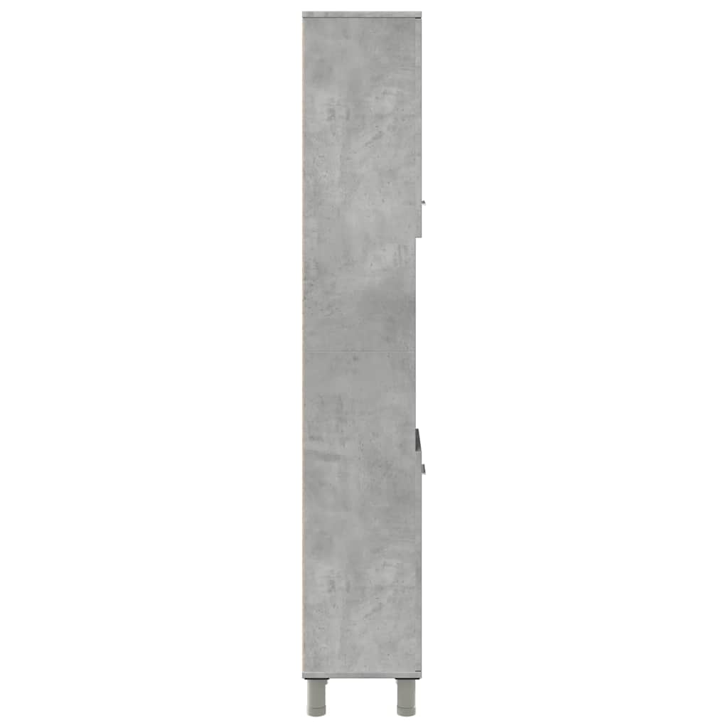 Badezimmerschrank Weiß 30x30x179 cm Holzwerkstoff