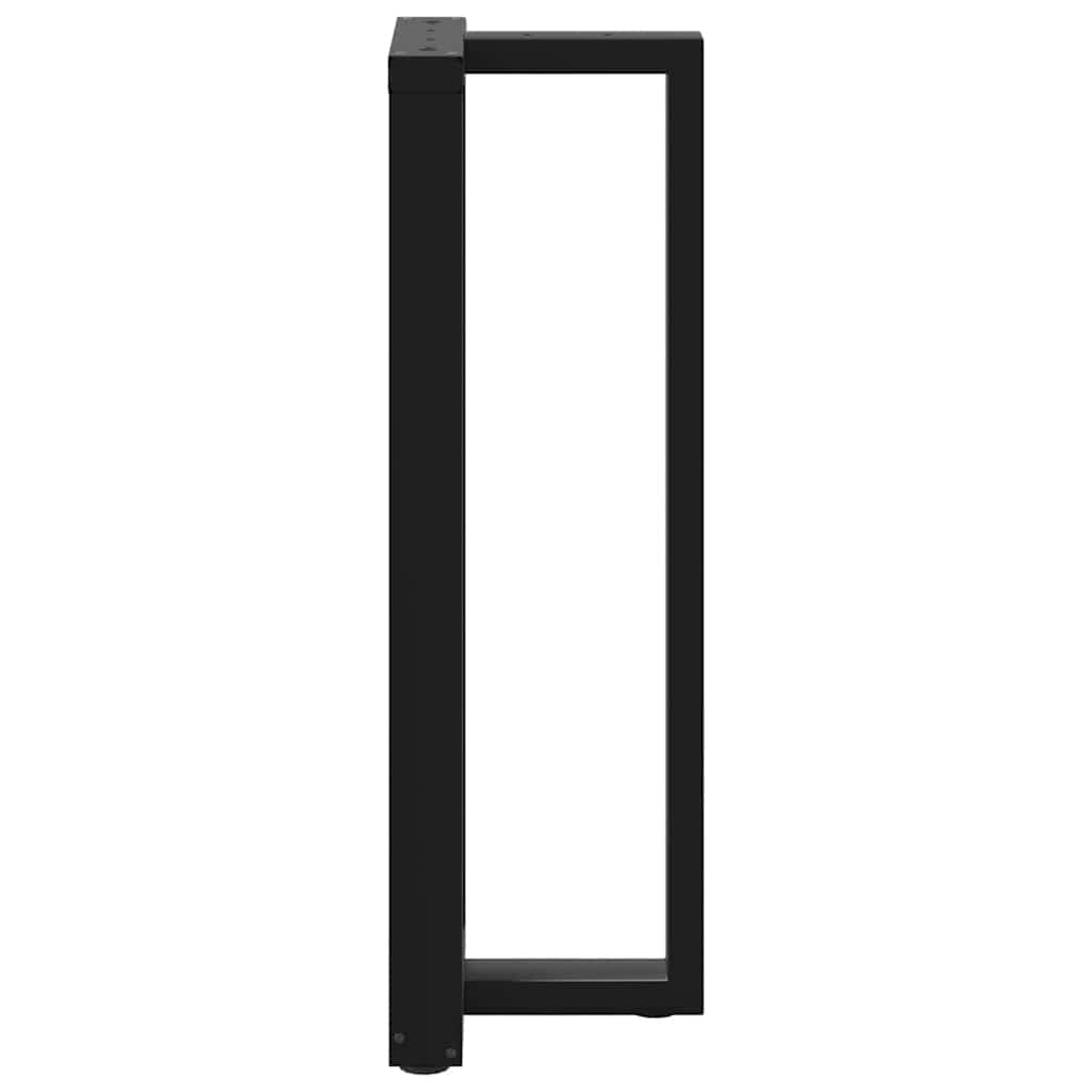 Couchtischbeine T-Form 2 Stk. Schwarz 30x25x(30-31) cm Stahl