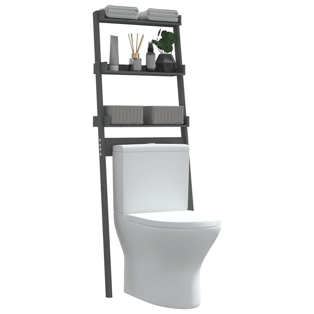 Toilettenregal 63,5x32x179 cm Massivholz Kiefer