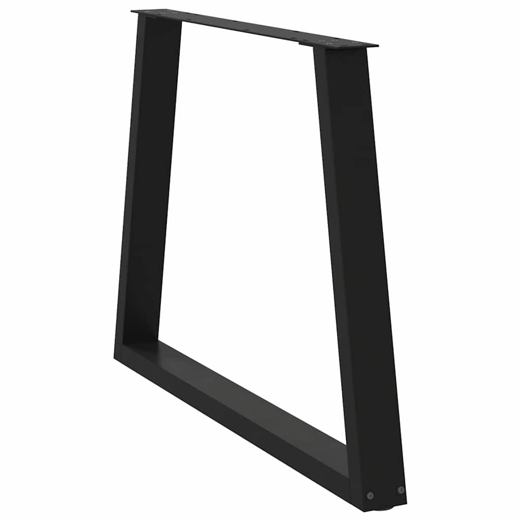 Couchtischbeine V-Form 2 Stück Schwarz 30x(30-31,3) cm Stahl