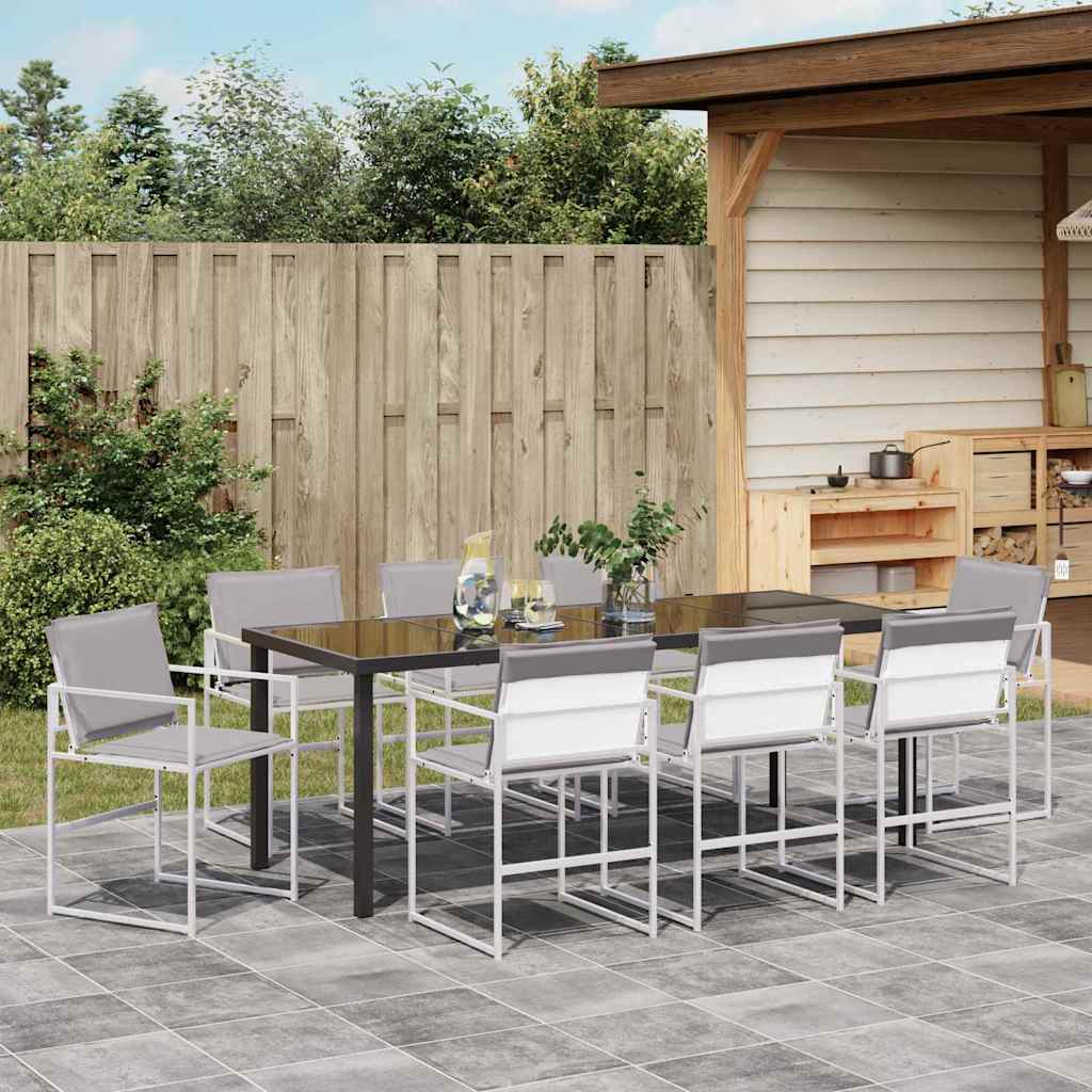 Garten Essgruppe 5 pcs Schwarz 140 x 70 x 73 cm