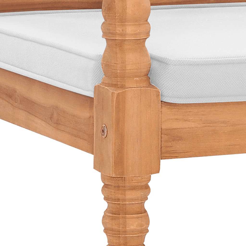 Batavia-Sitzbank 150 cm Massivholz Teak