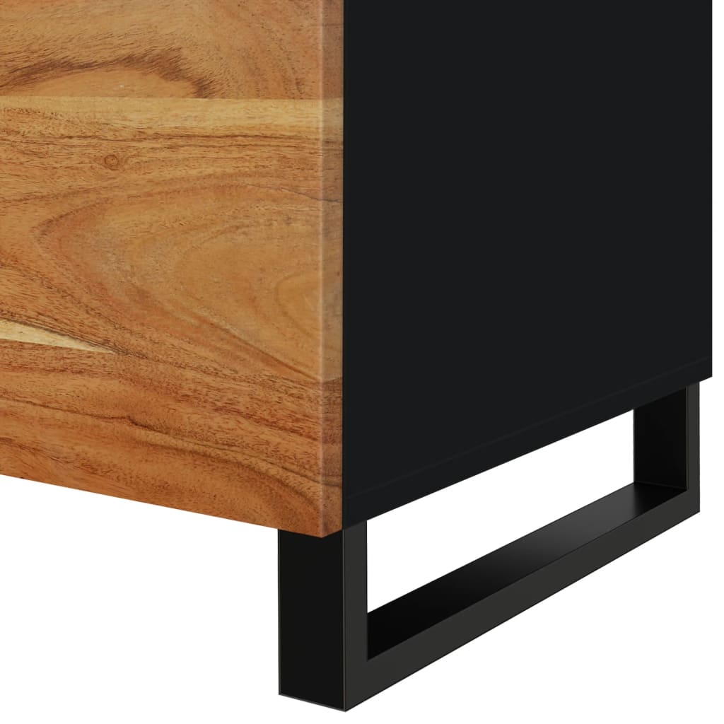 Couchtisch 80x50x40 cm Massivholz Mango & Holzwerkstoff