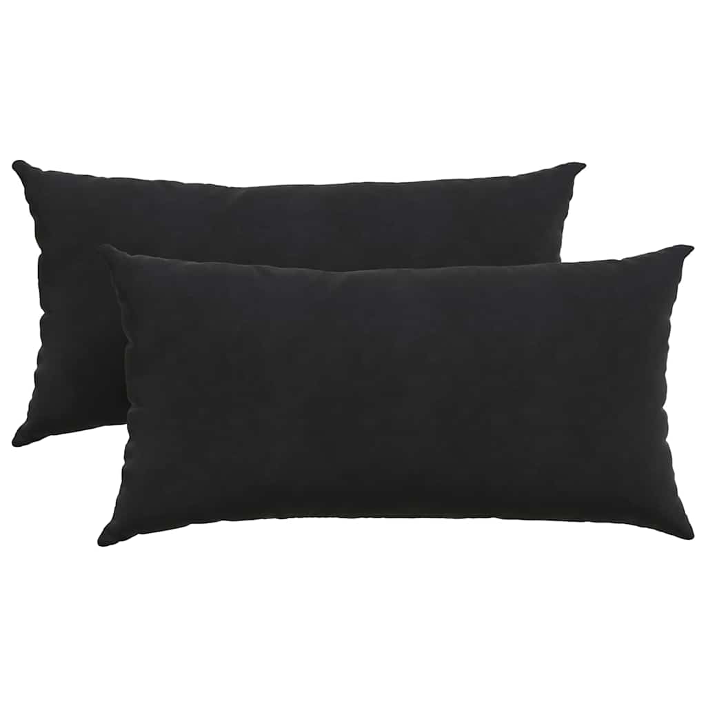Sofakissen 2 Stück Blau 50 x 30 cm Cordstoff