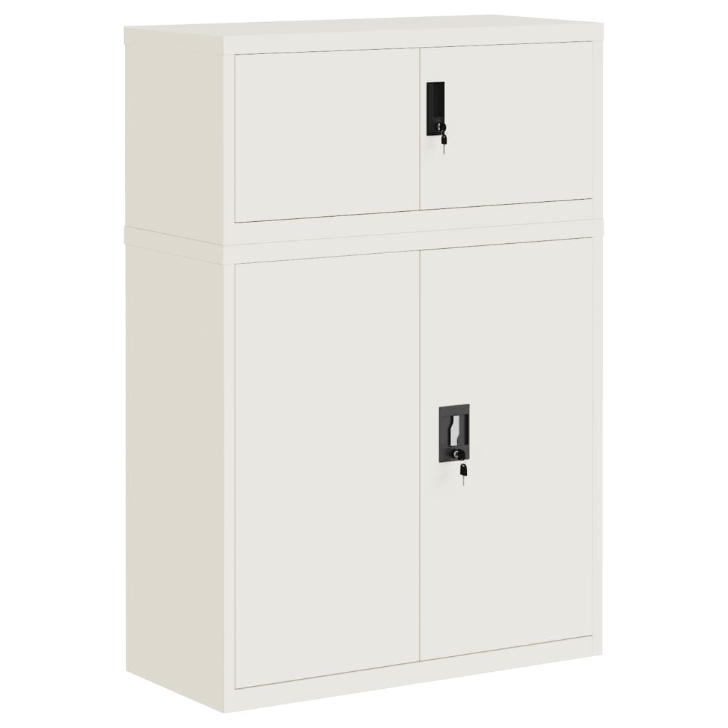 Aktenschrank Weiß 90x40x110 cm Stahl