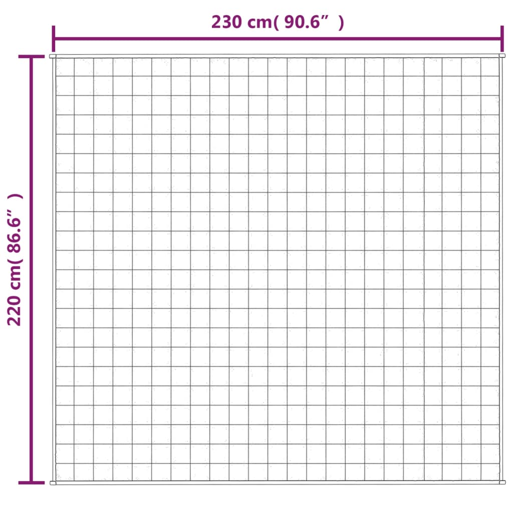 Gewichtsdecke Grau 122x183 cm 5 kg Stoff