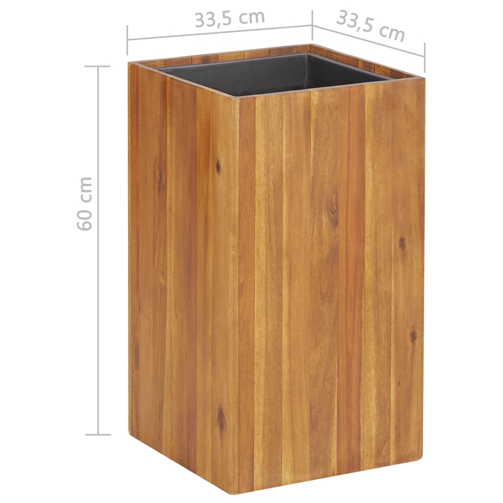 Garten-Hochbeet 24,5x24,5x25 cm Massivholz Akazie