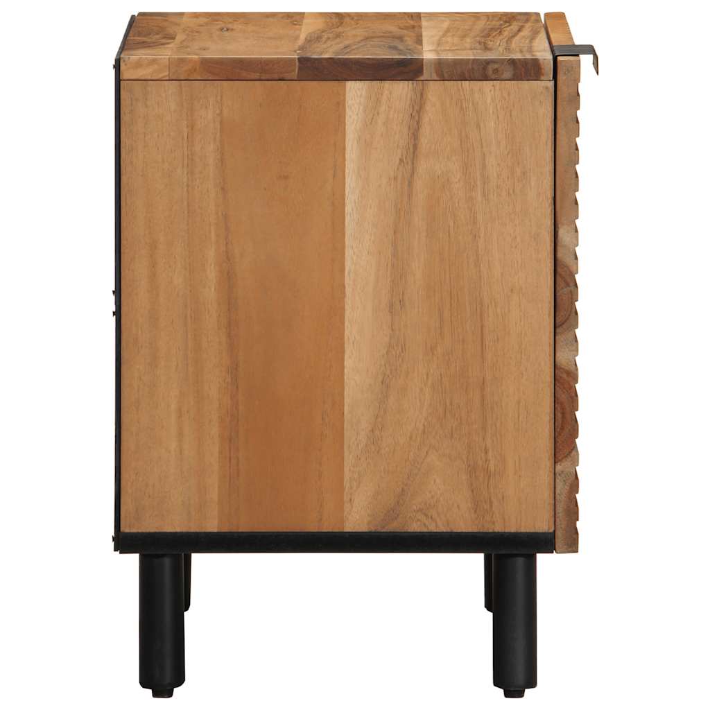 Nachttisch Braun 40x33x46 cm Massivholz Mango