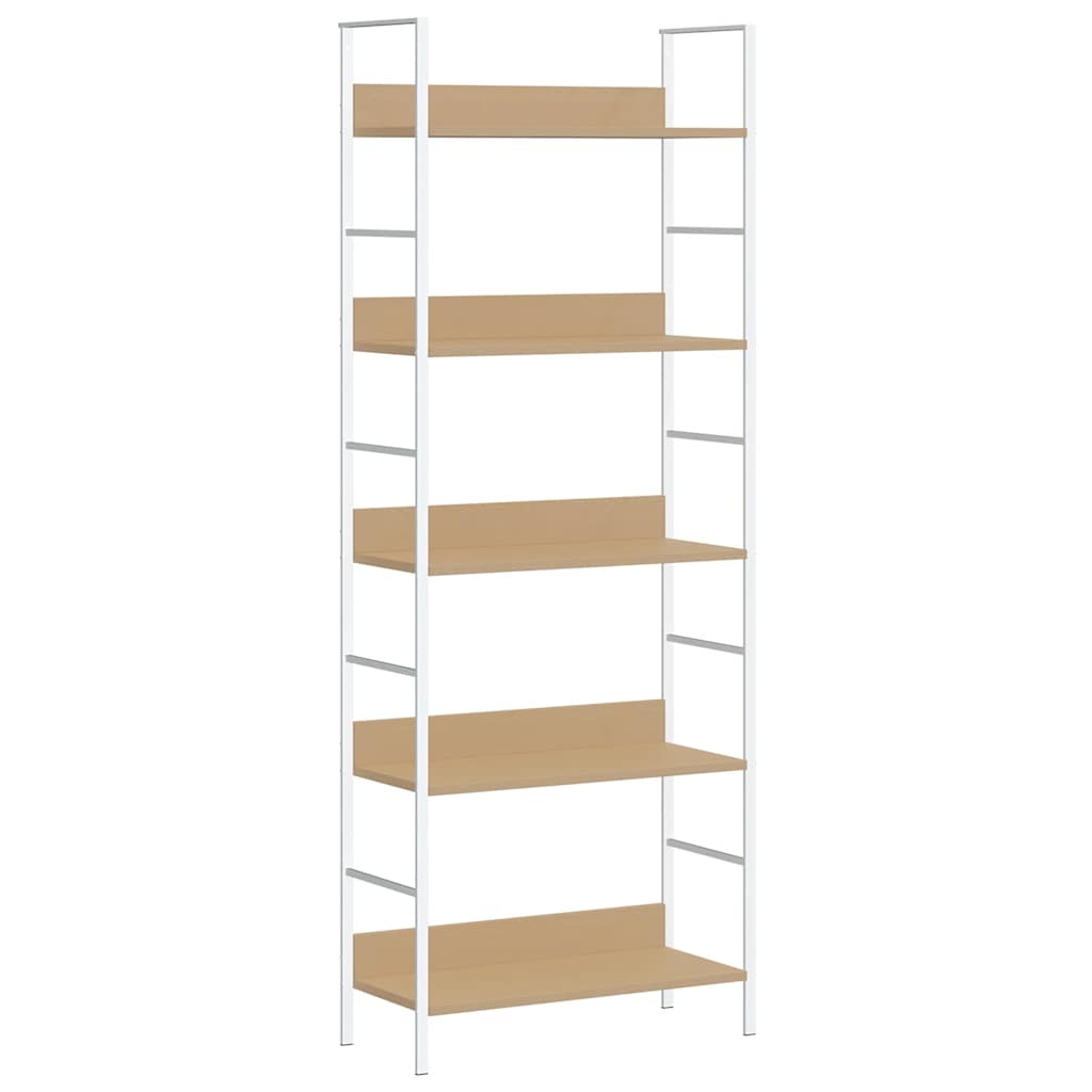 Bücherregal 3 Regalböden Schwarz 60×27,6×90,5 cm Holzwerkstoff