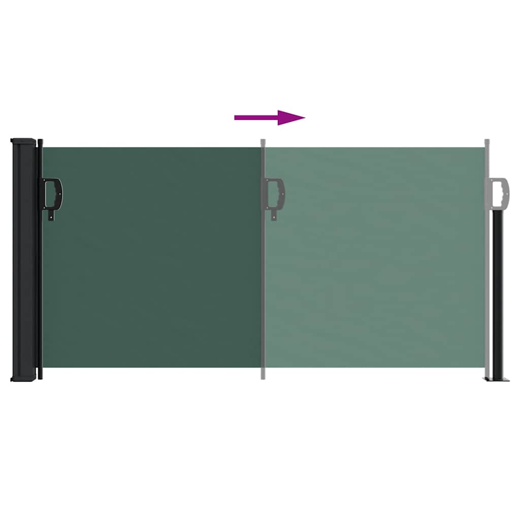 Seitenmarkise Ausziehbar Schwarz 100x300 cm