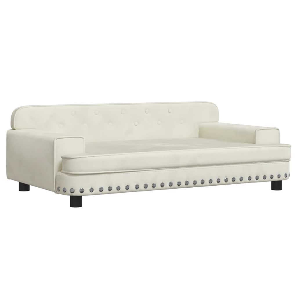 Hundebett Rosa 90x53x30 cm Samt