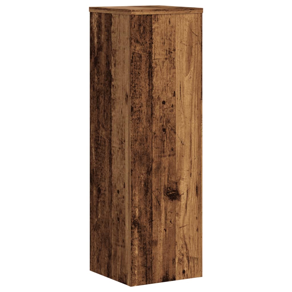 Pflanzenständer 2 Stk. Weiß 33x33x100 cm Holzwerkstoff