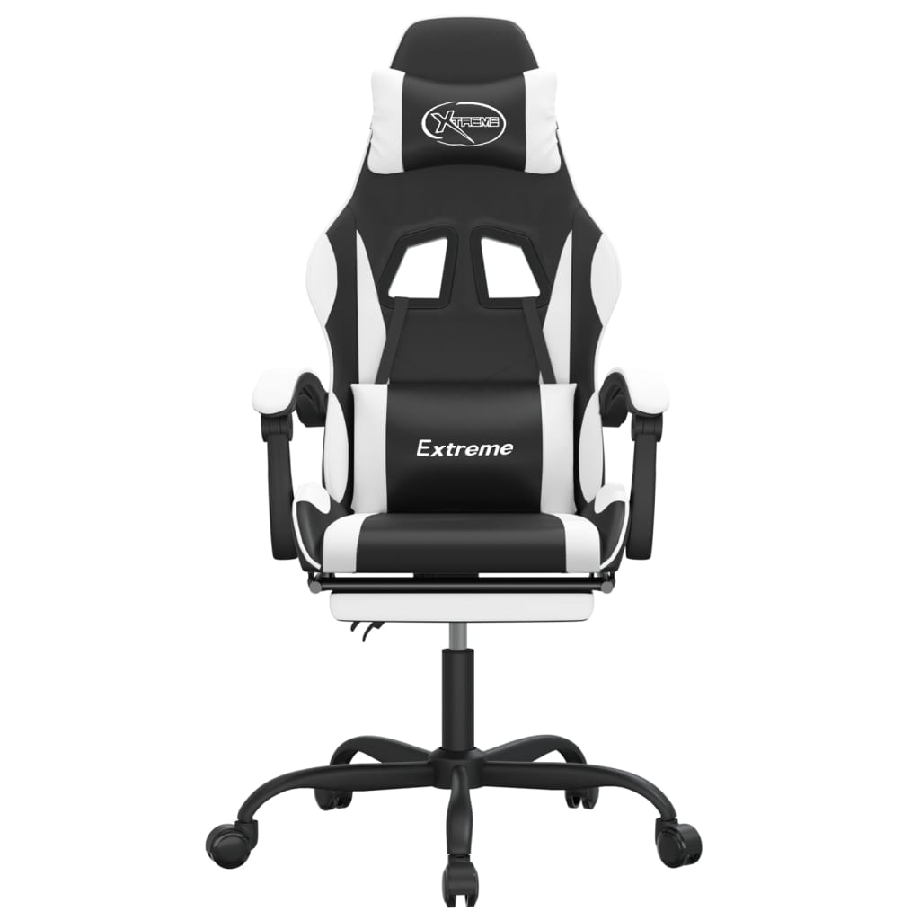 Gaming-Stuhl Schwarz und Golden Kunstleder