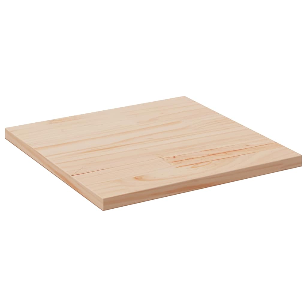 Tischplatte Weiß 40x40x2,5 cm Massivholz Kiefer Quadratisch