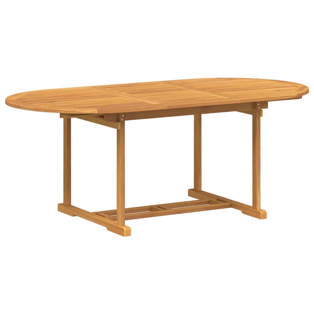 Garten Essgruppe 7 pcs Braun Massivholz Teak