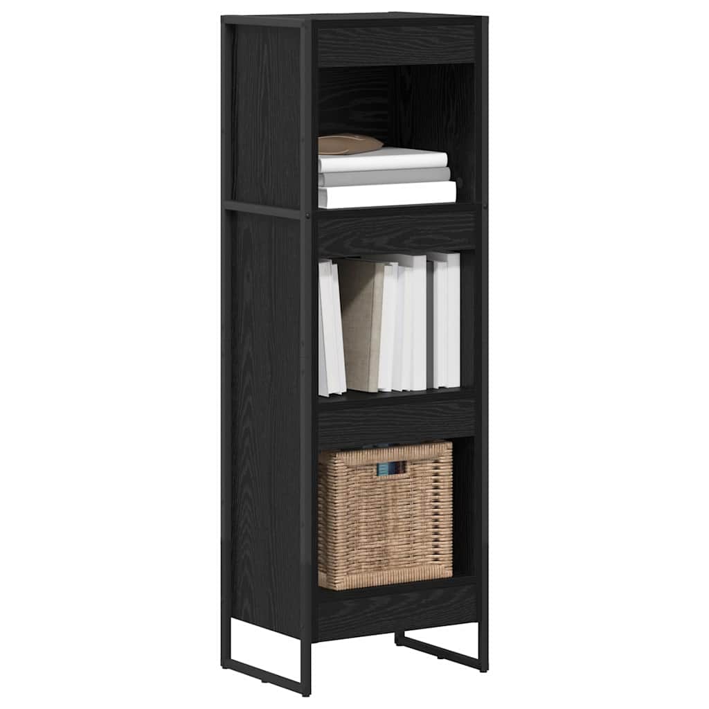 Bücherregal 2 pcs Schwarz Eichen-Optik 60 x 30 x 189,5 cm