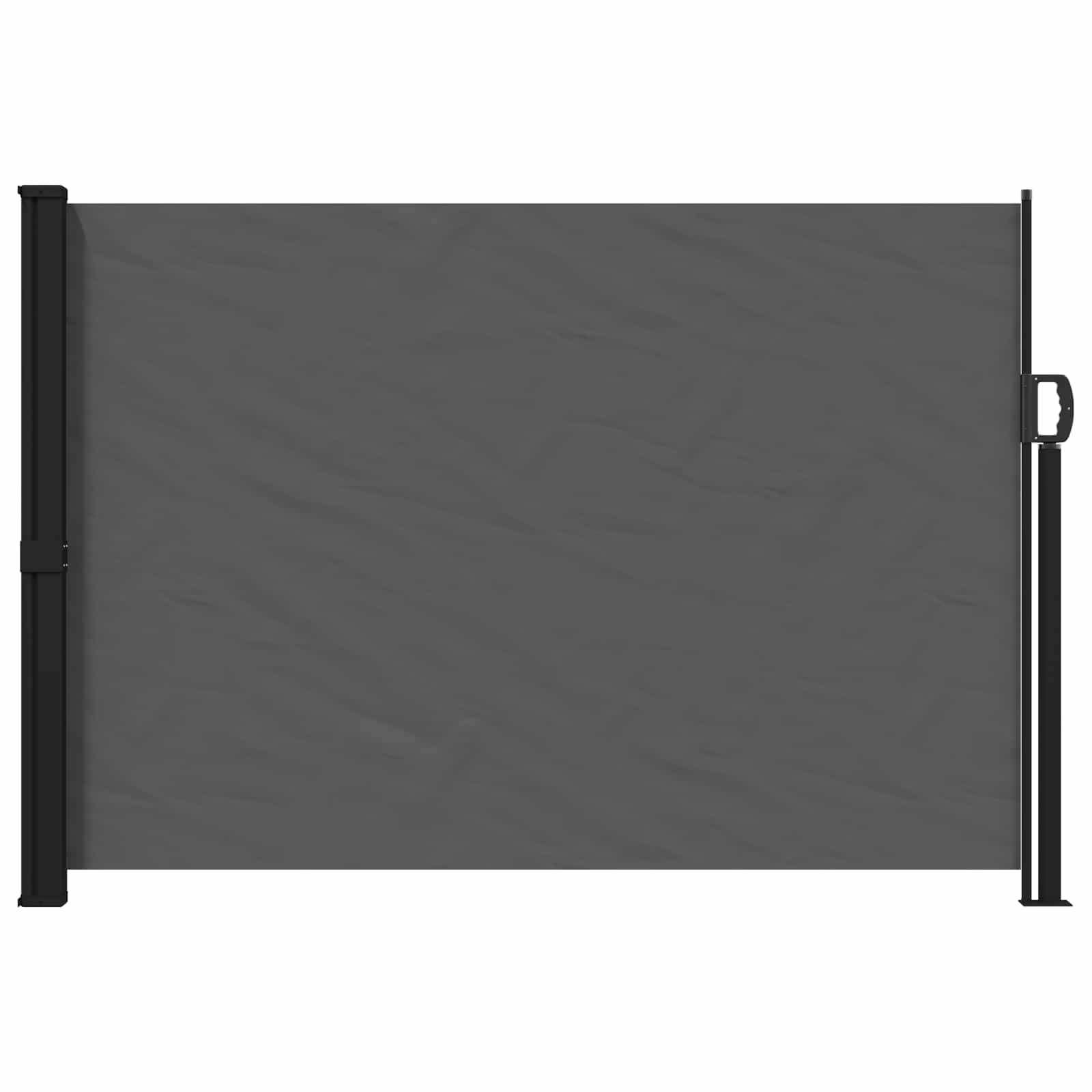 Seitenmarkise Ausziehbar Schwarz 100x300 cm