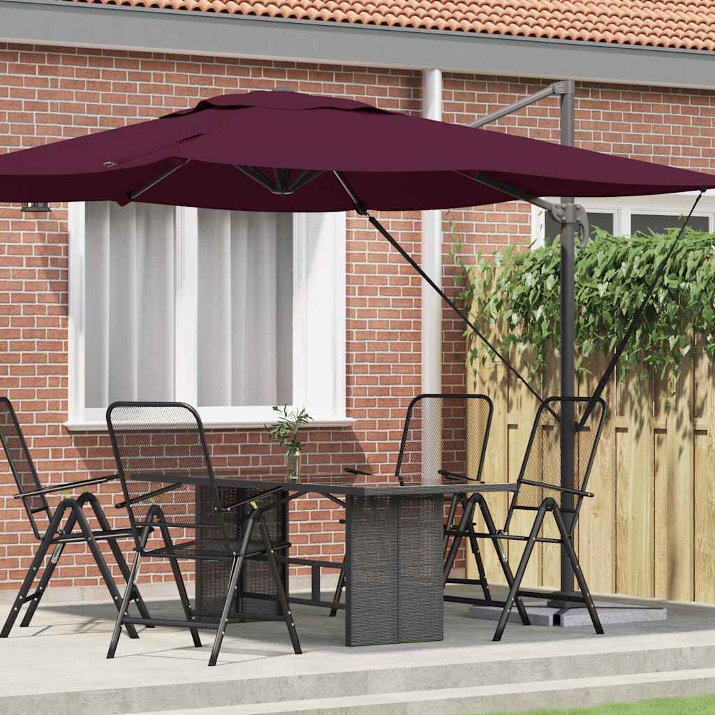 Roma Parasol Beige 286 x 284 x 265 cm Aluminium und Polyester