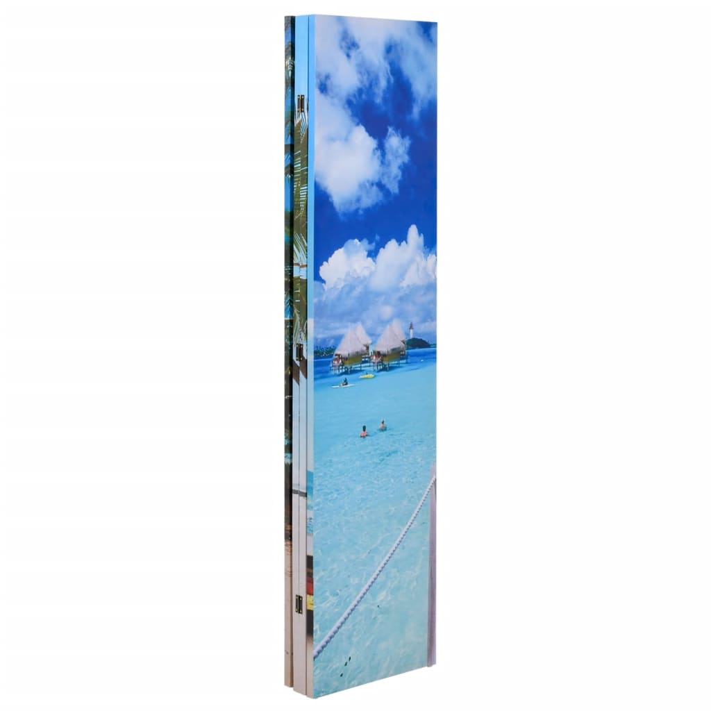 Raumteiler klappbar 120 x 170 cm Strand