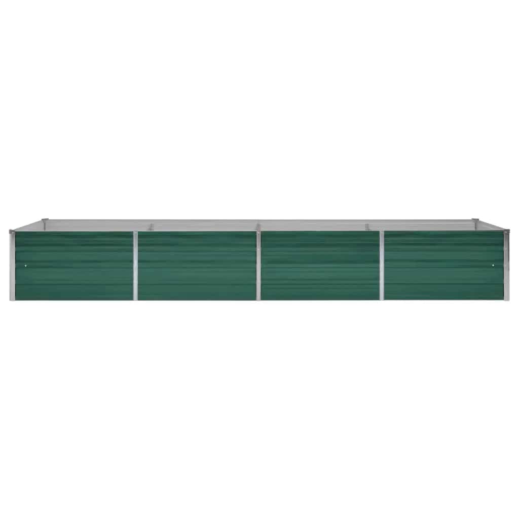 Garten-Hochbeet Verzinkter Stahl 240x80x77 cm Grün