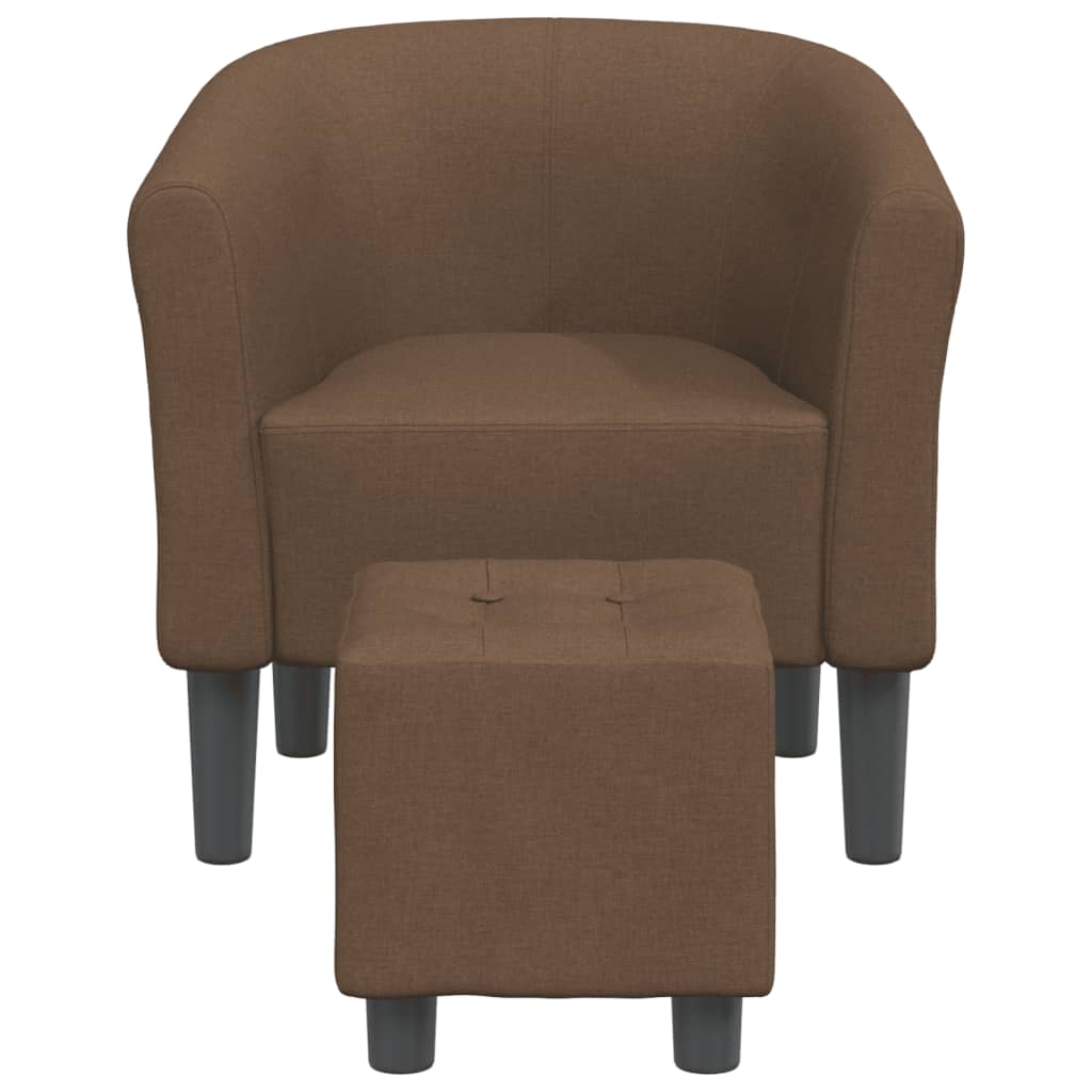 Clubsessel Dunkelgrau Stoff