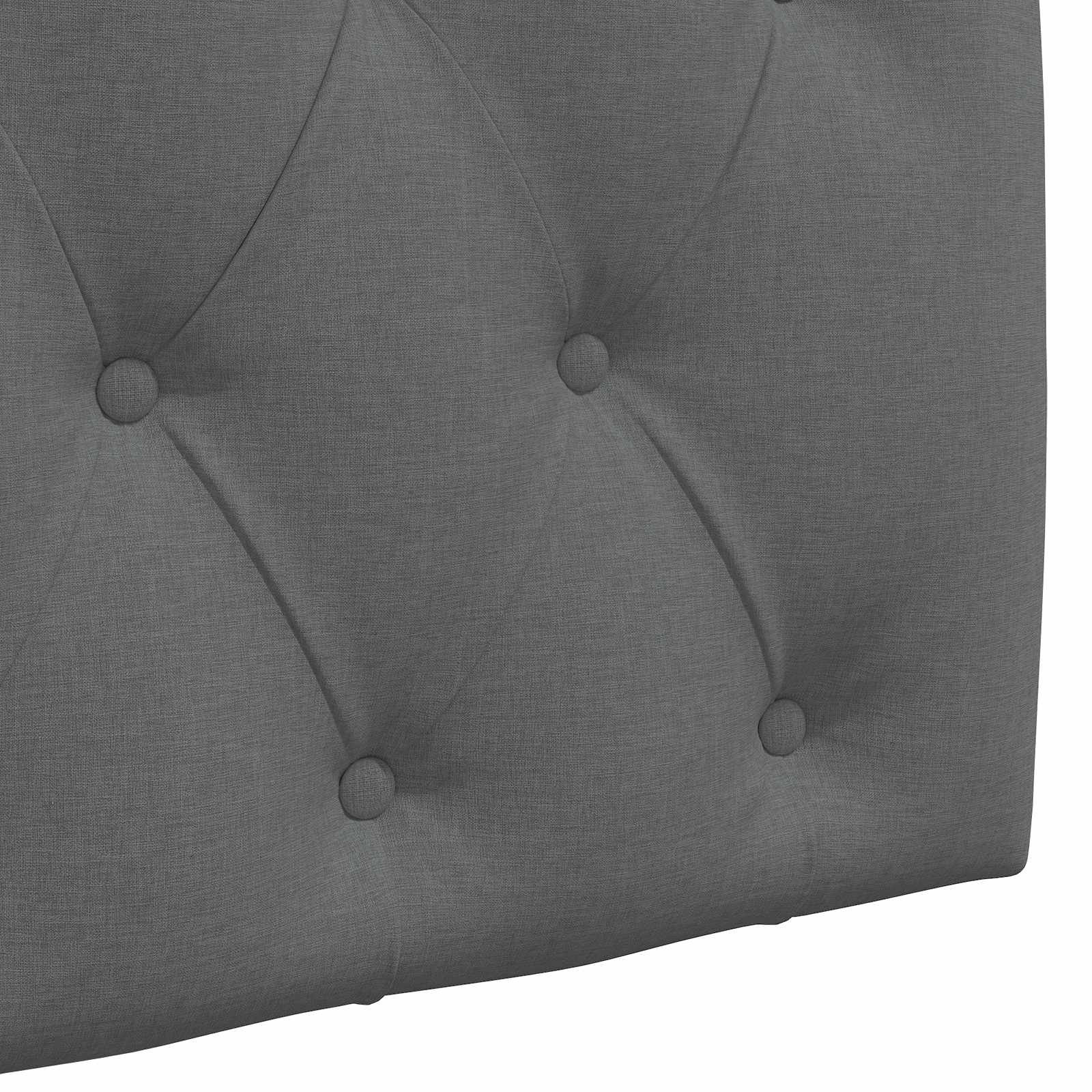 Hängendes Kopfteil Mit LED Licht Wolkengrau Stoff