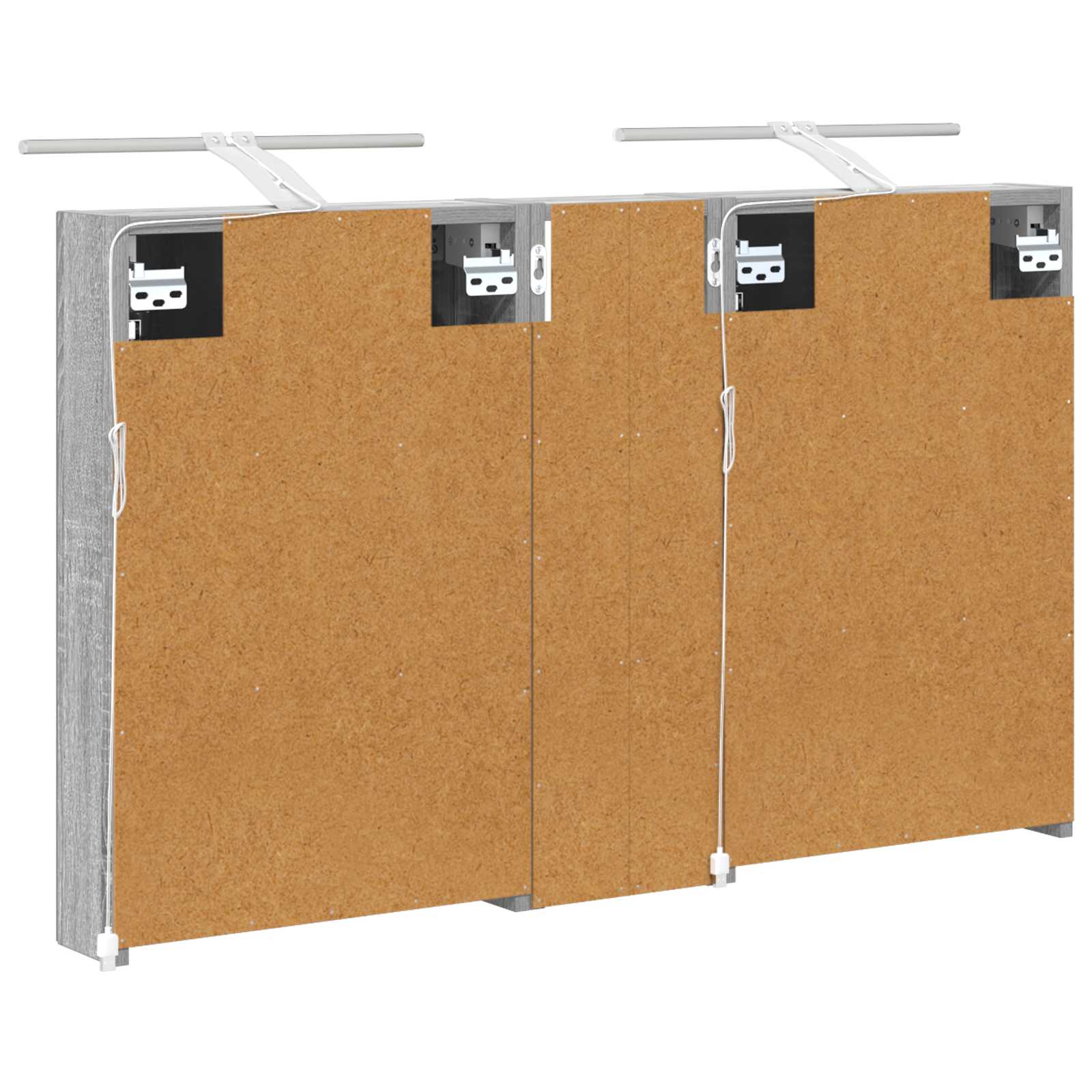 Badezimmerschrank-Set 3 pcs 80 x 10,5 x 50 cm Holzwerkstoff