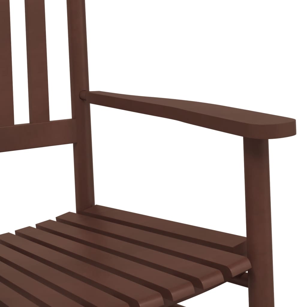 Schaukelstühle mit Gebogenen Sitzen 2 Stk. Schwarz Pappelholz