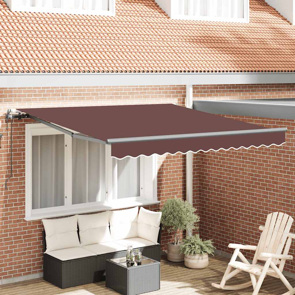 Markise Automatisch Einziehbar 350x250 cm Creme