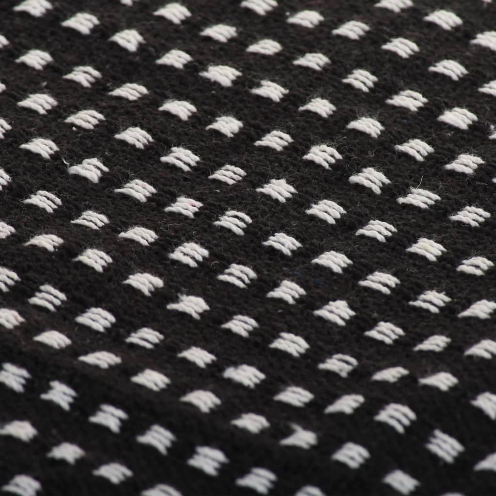 Überwurf Baumwolle Fischgrätenmuster 125x150 cm Grau