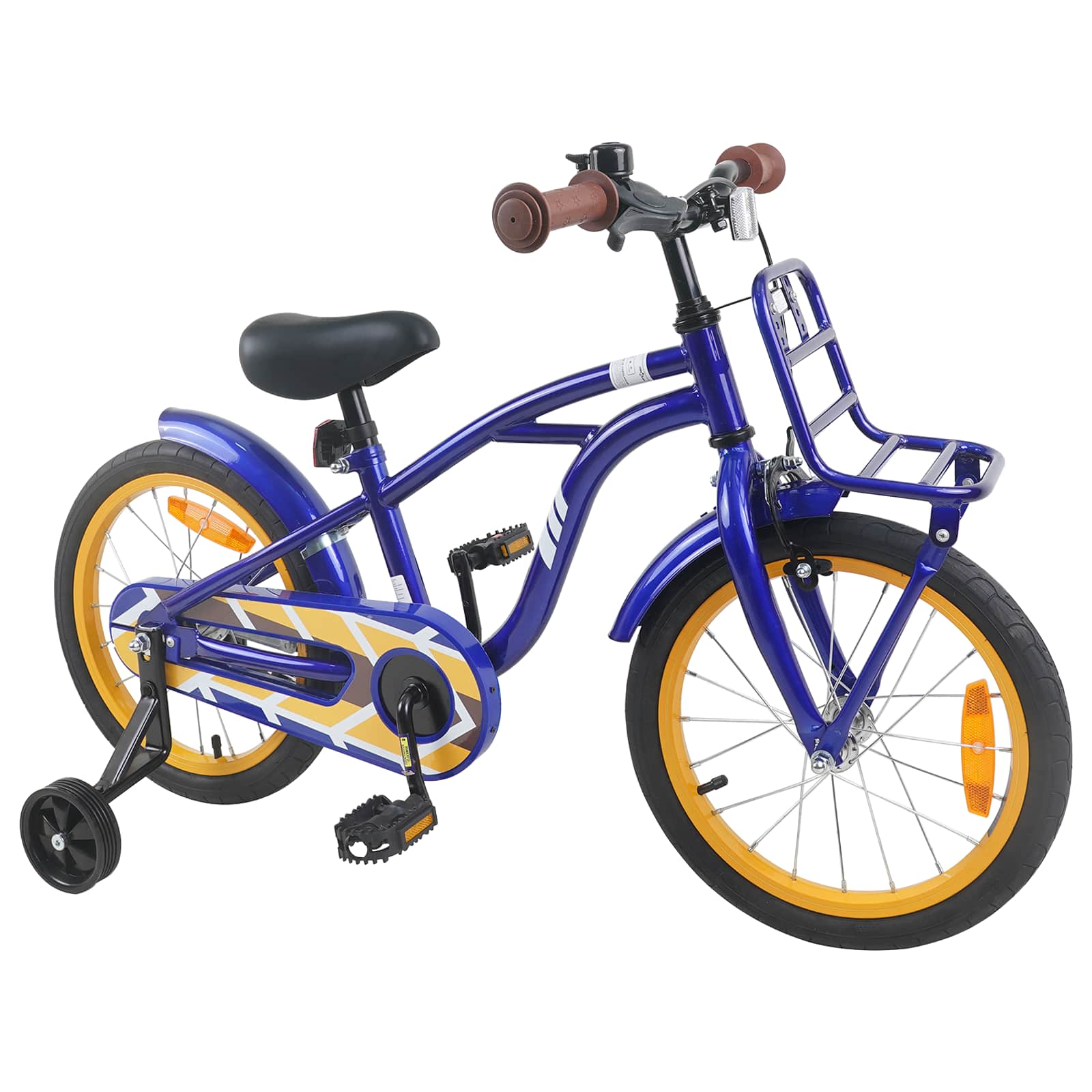 Kinderfahrrad 16 Zoll für 4-6 Jahre alt Schwarz