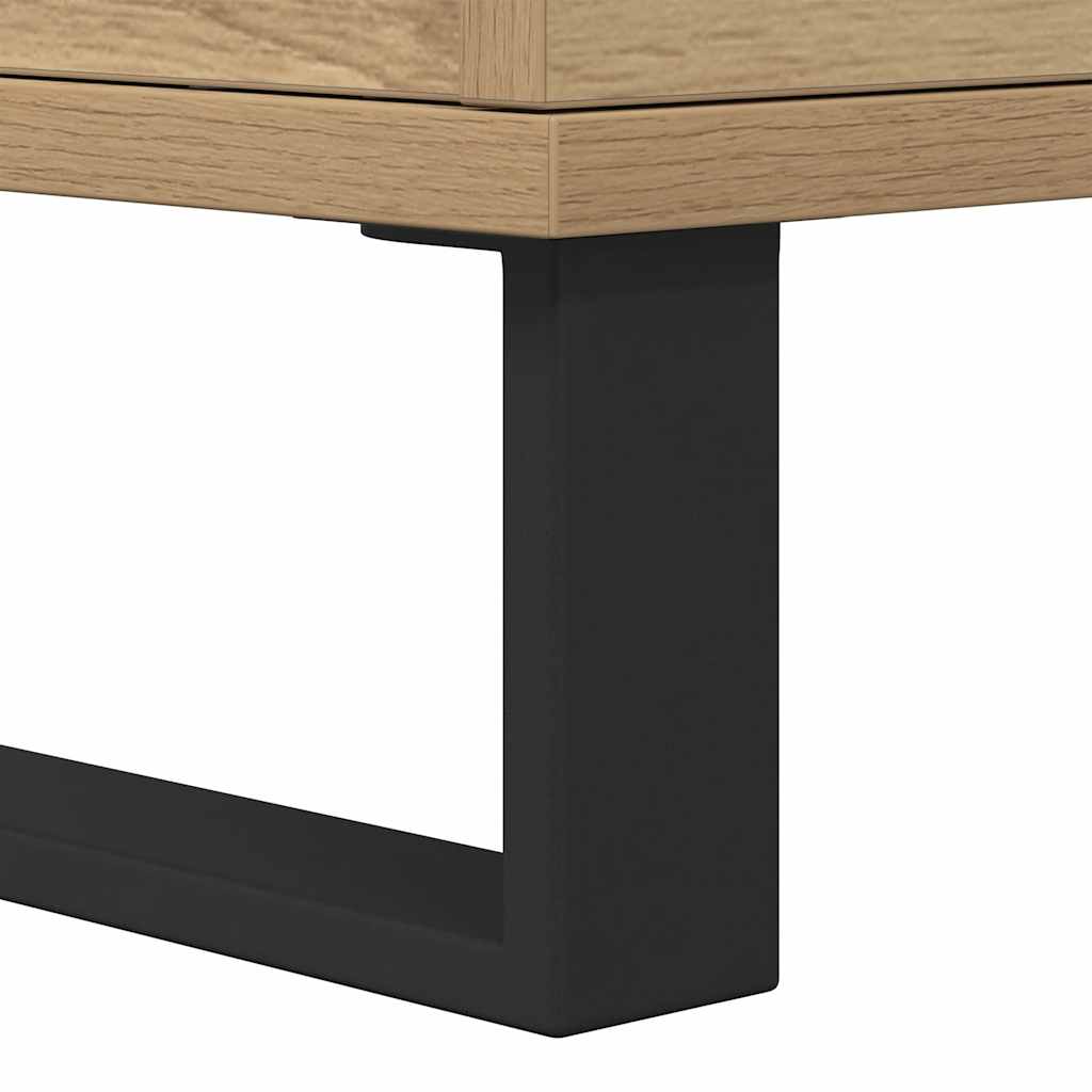 Bettschrank Schwarz Eichen-Optik 40 x 35 x 50 cm Holzwerkstoff
