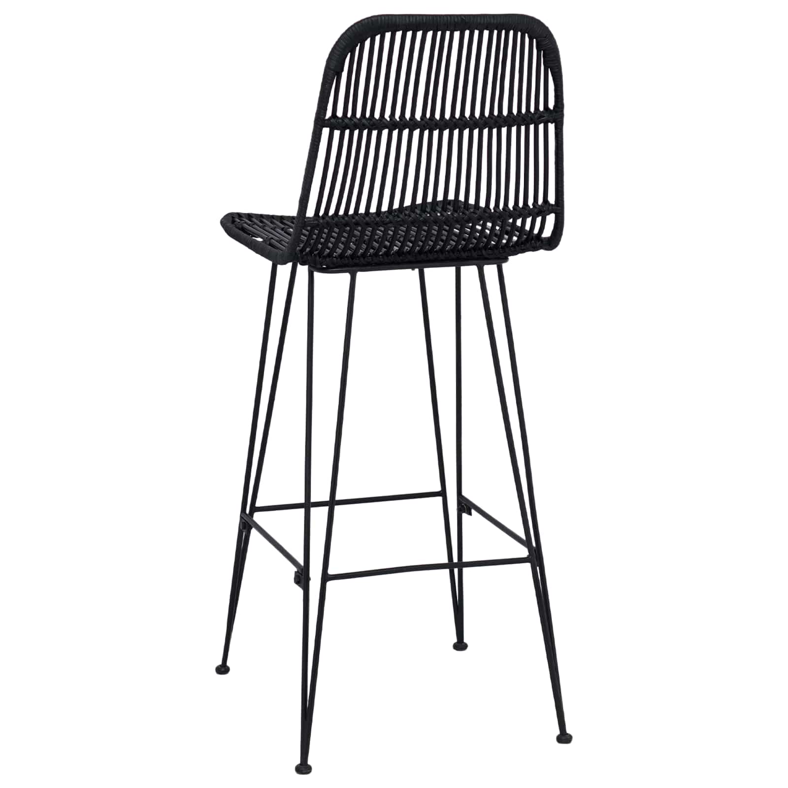 Barhocker 2 pcs Natur 44 x 55 x 109 cm Rattan und Stahl