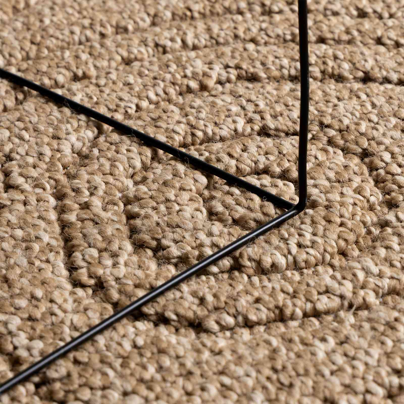 Bereichsteppiche Rechtwinklig AGIRA Natur 150 x 80 cm Polyester