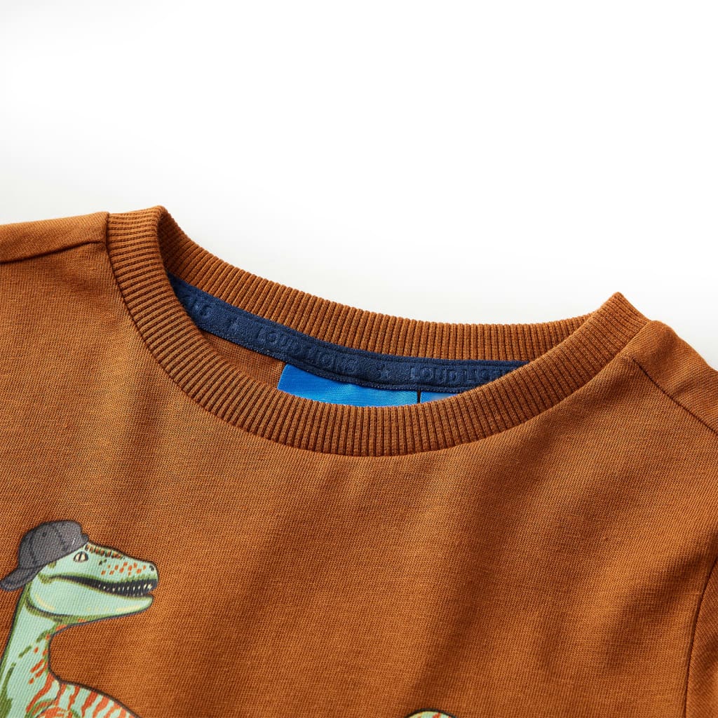 Kinder-Langarmshirt Dunkelgrün 92