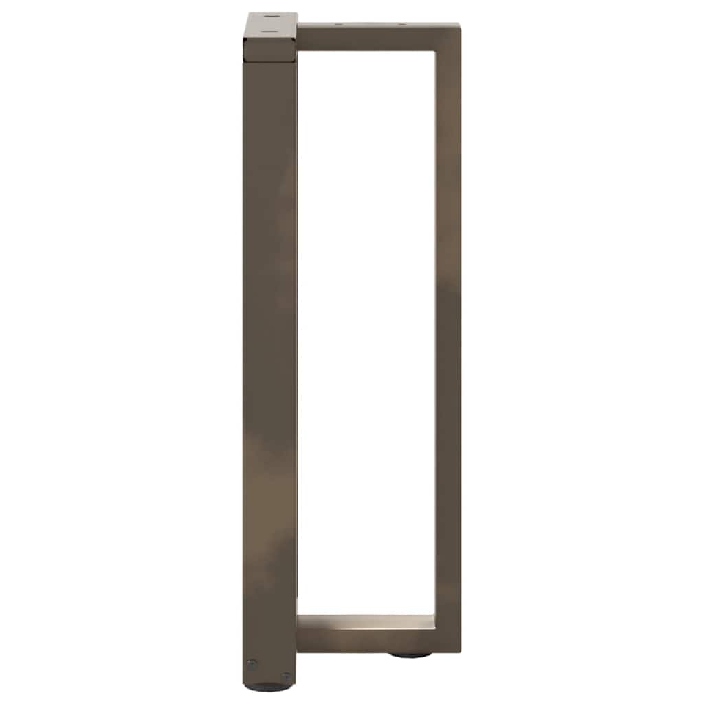 Couchtischbeine T-Form 2 Stk. Schwarz 30x25x(30-31) cm Stahl