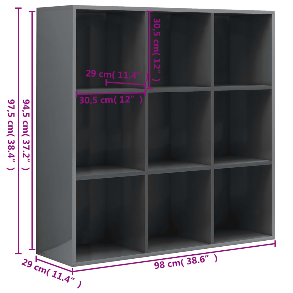 Bücherregal Weiß 98x29x97,5 cm Holzwerkstoff