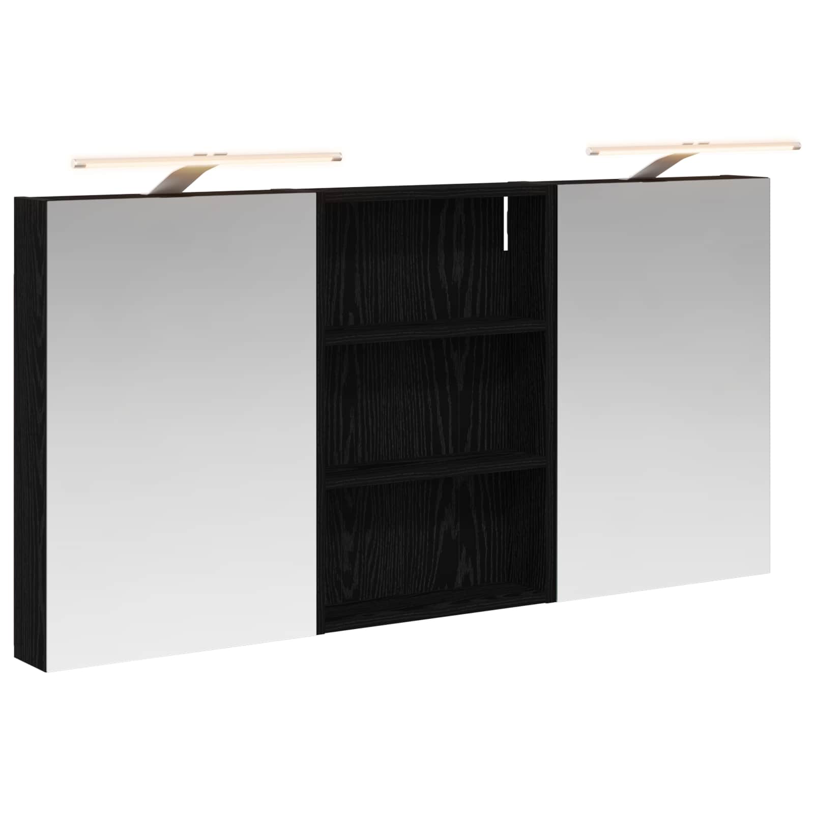 Badezimmerschrank-Set 3 pcs 80 x 10,5 x 50 cm Holzwerkstoff