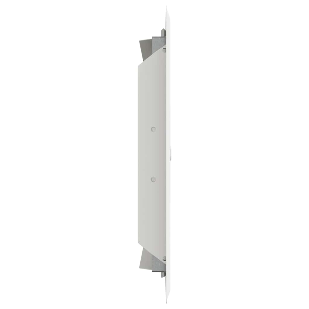 Zugangsklappe 2 pcs Weiß 23 x 23 x 3 cm Stahl