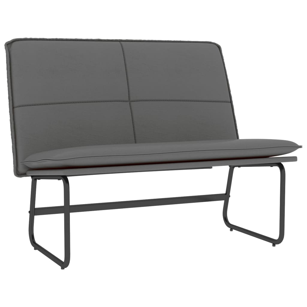 Sitzbank Creme 100x75x76 cm Kunstleder