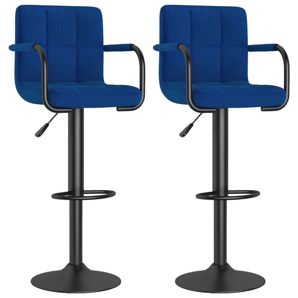 Barhocker Blau Stoff